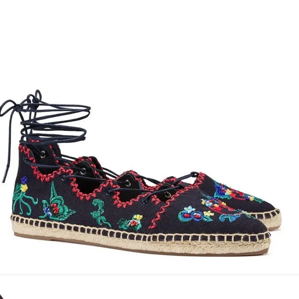 Tory Burch Sonoma Gillie Espadrille-Canvas
